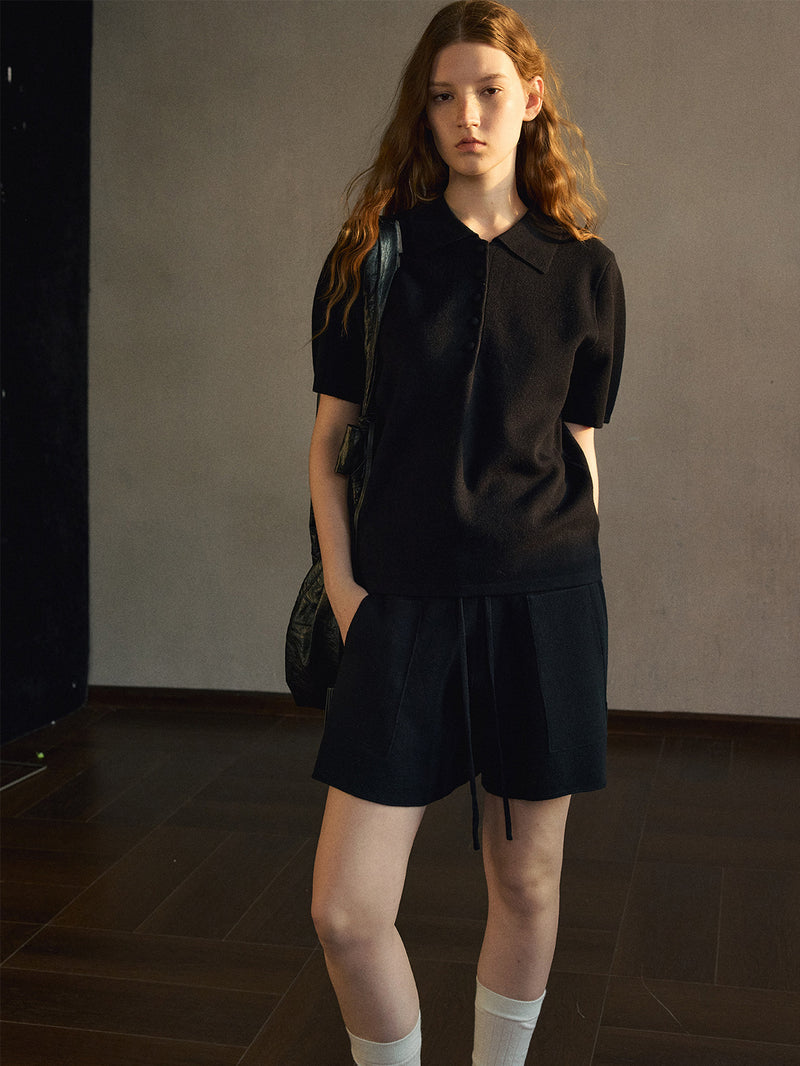 Neris Wool Polo Top