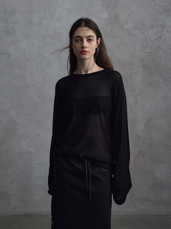 Top in Maglia Trasparente Haze