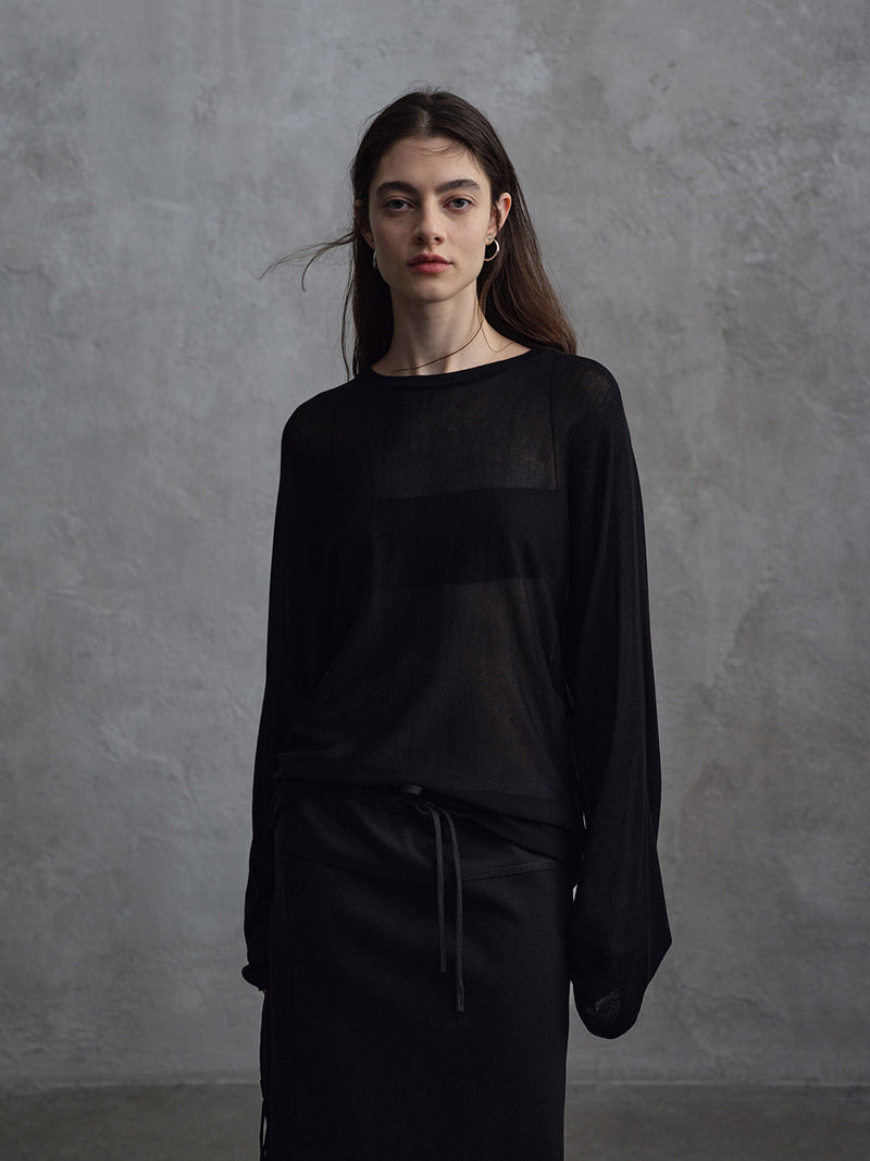 Top in Maglia Trasparente Haze
