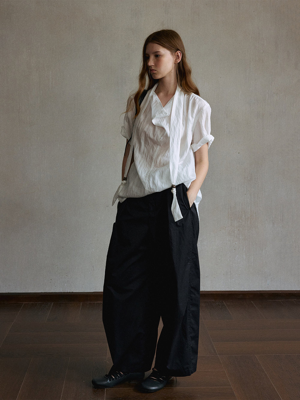 Zephyr Asymmetric Lyocell Shirt
