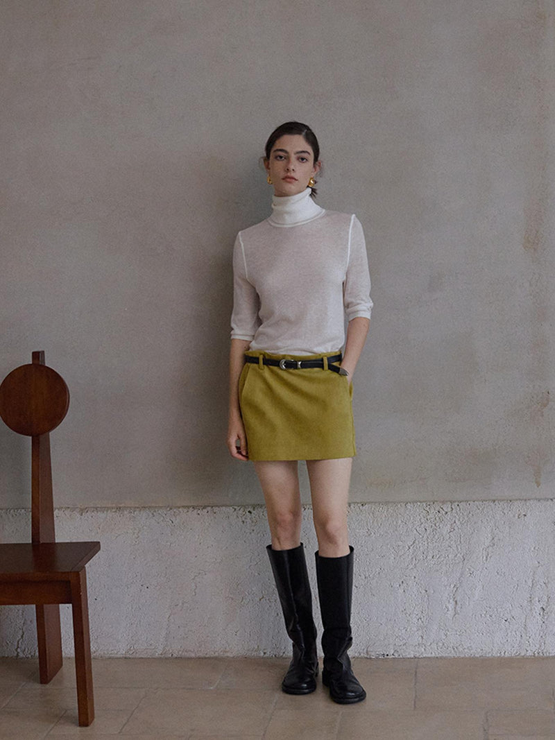 Veyra Suede Skirt