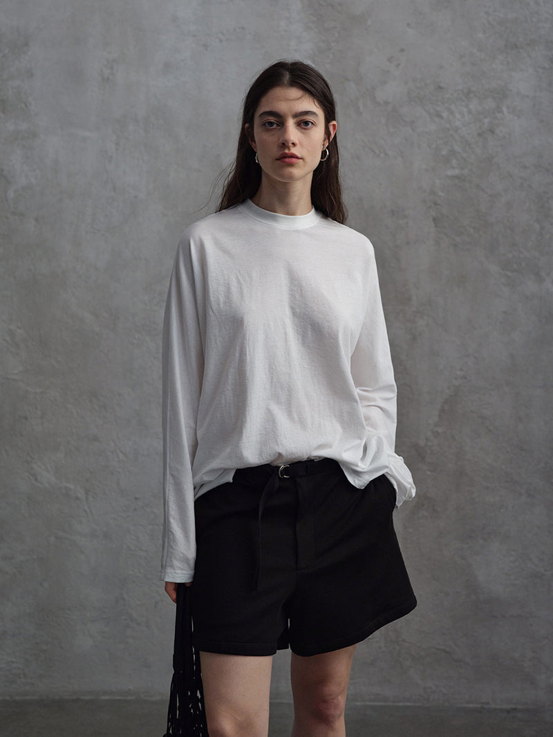 Inkveil Belted Shorts