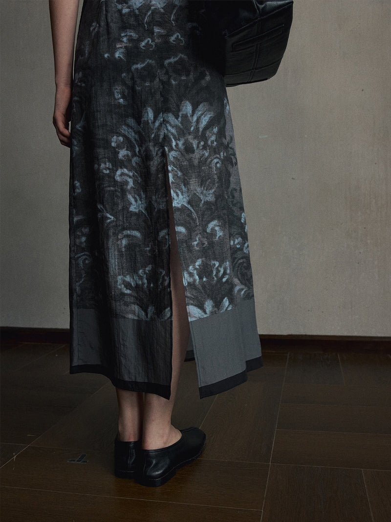 Ione Printed Lyocell Dress