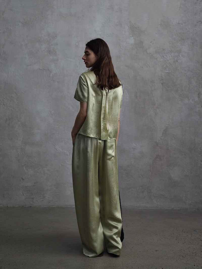 Eclipse Satin Column Trousers