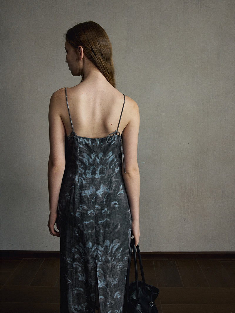 Ione Printed Lyocell Dress