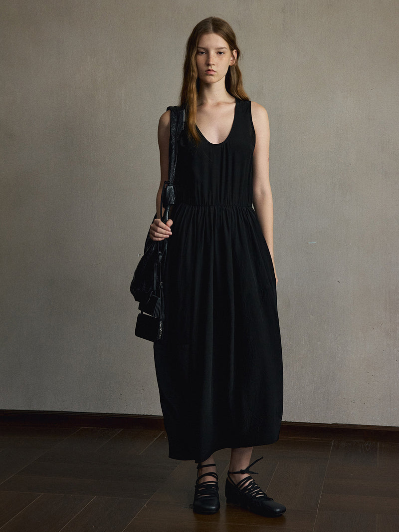 Mira Textured Midi Dress
