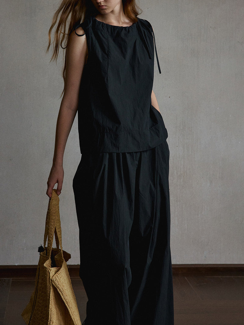 Eclipse Gathered Wide-Leg