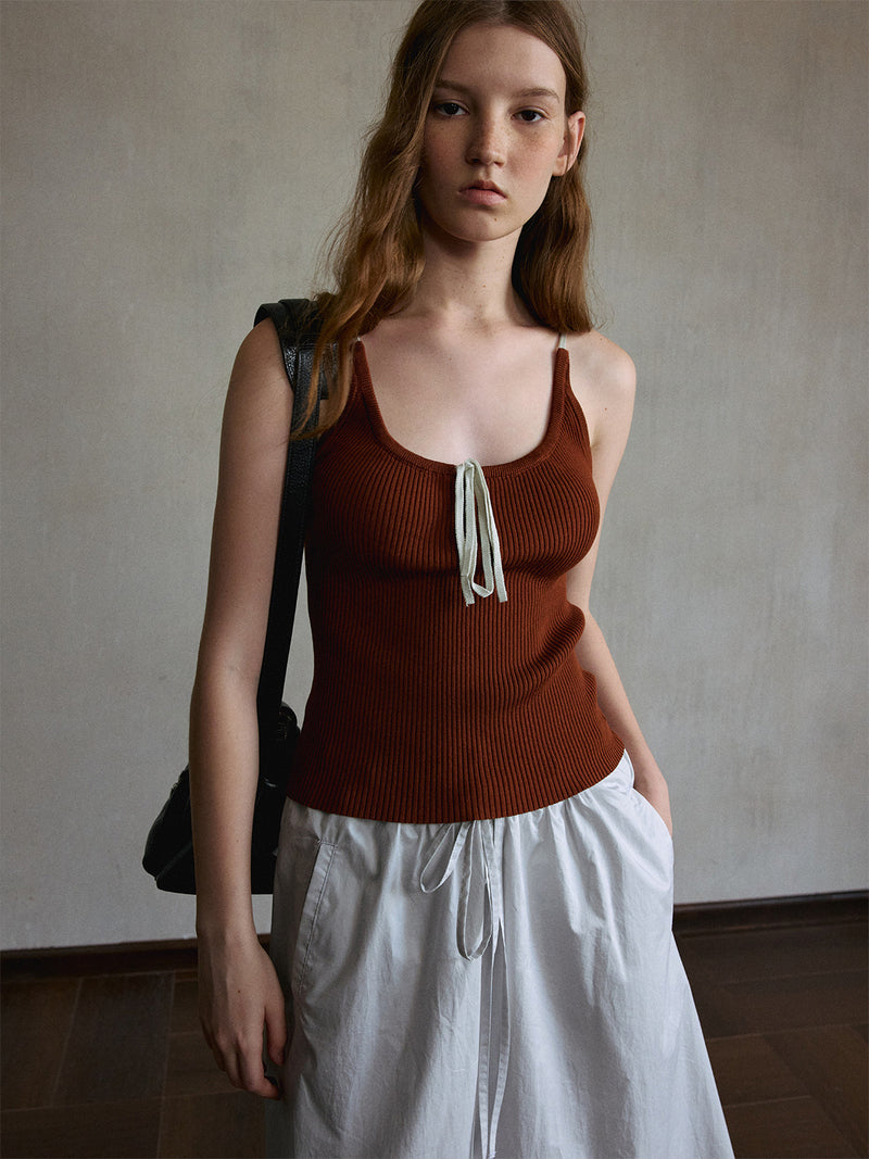 Halo Tie-Front Cami