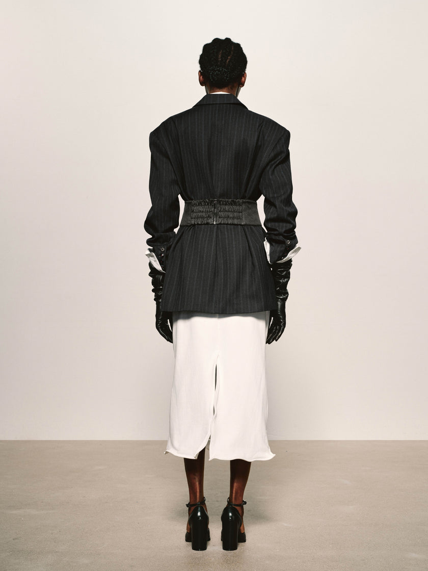 Linear Pinstripe Blazer