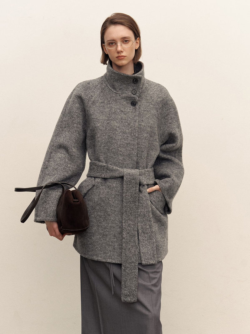 Alven Belted Wool Coat