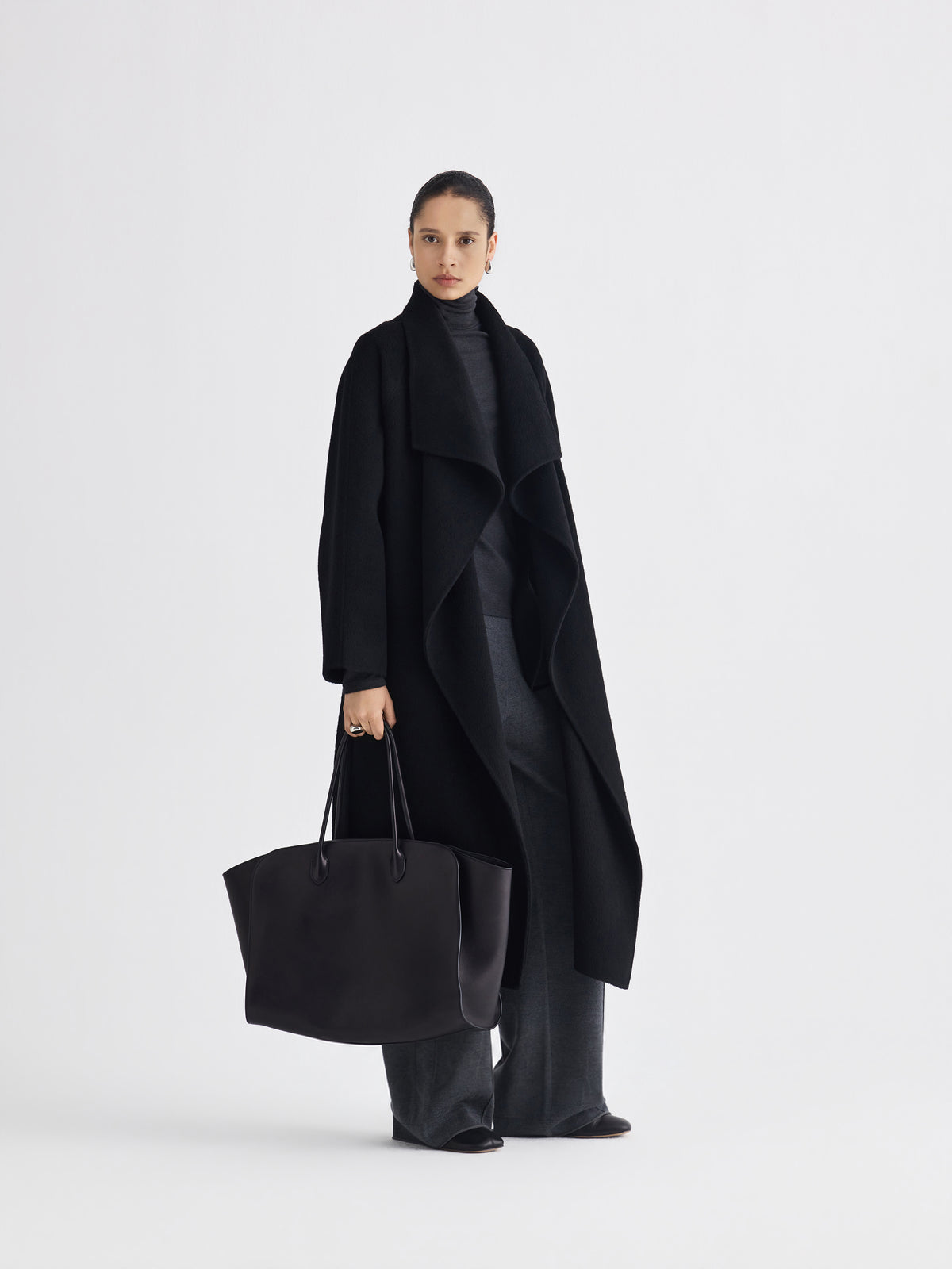 Avrel Draped Wool Coat