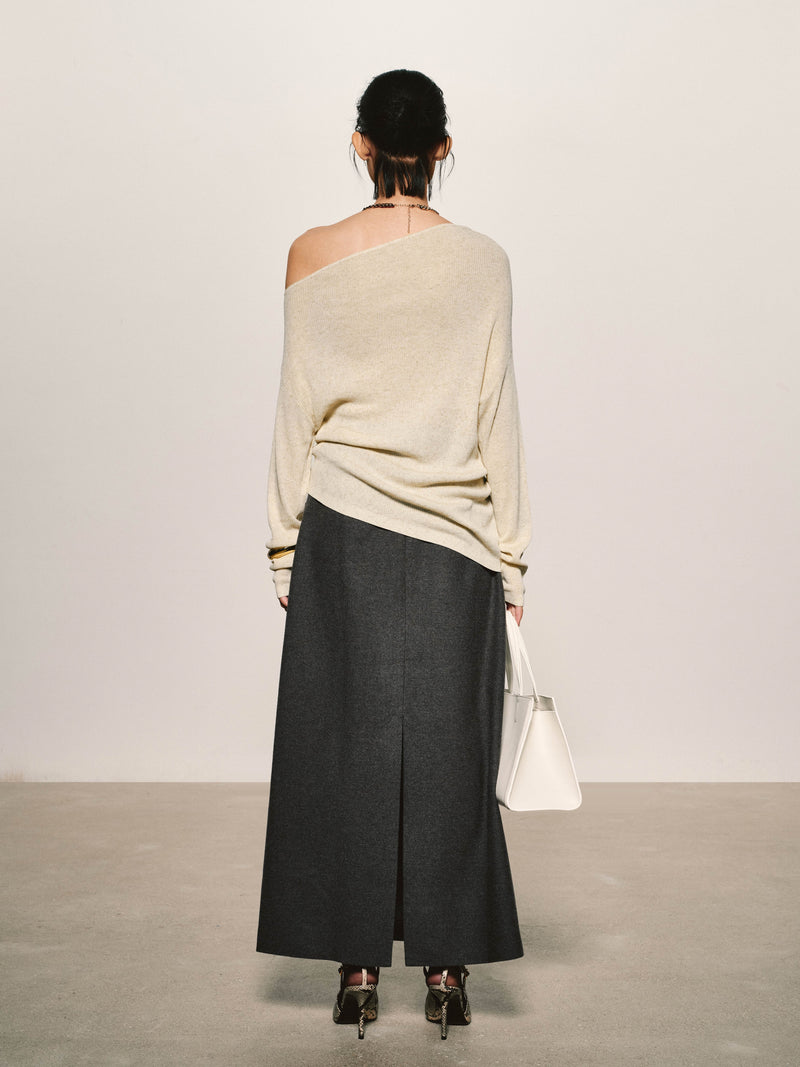 Noble Cashmere-Blend Maxi