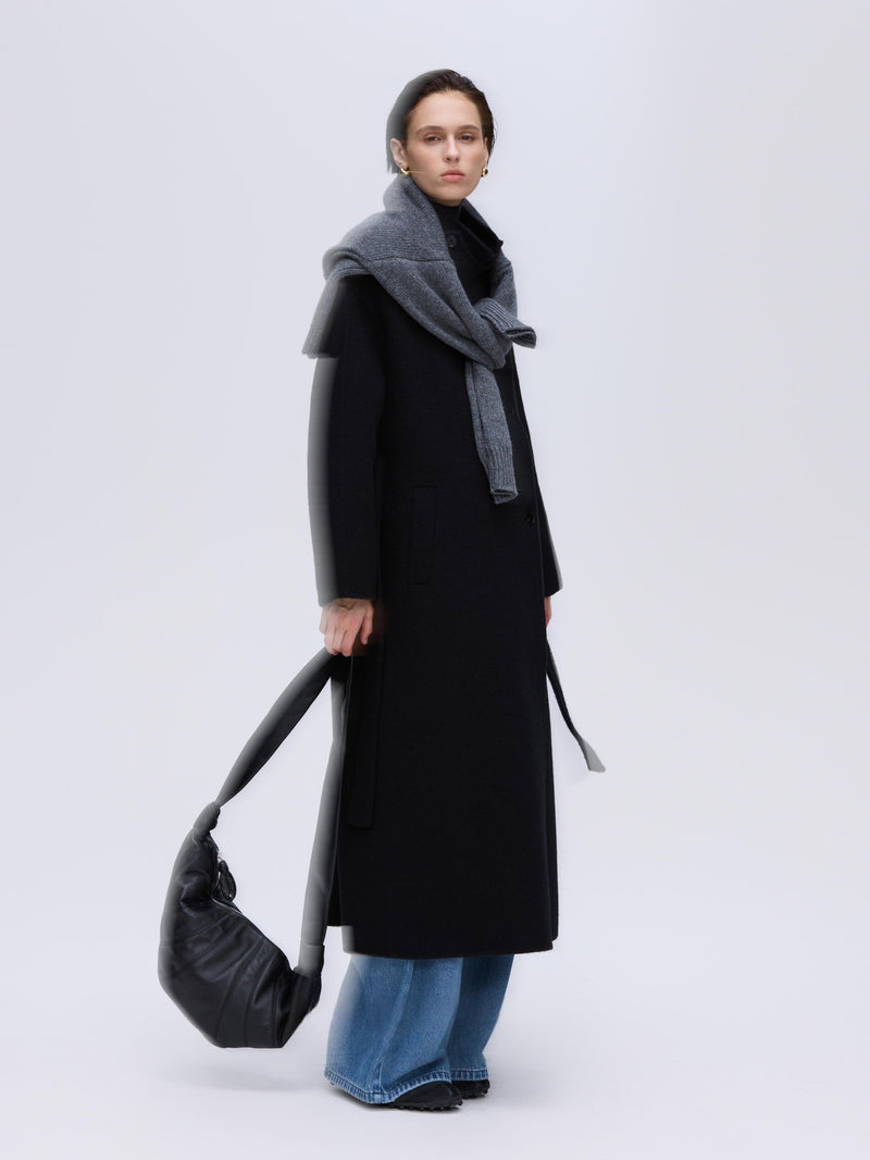 Structured Wool Camel Collar Coat