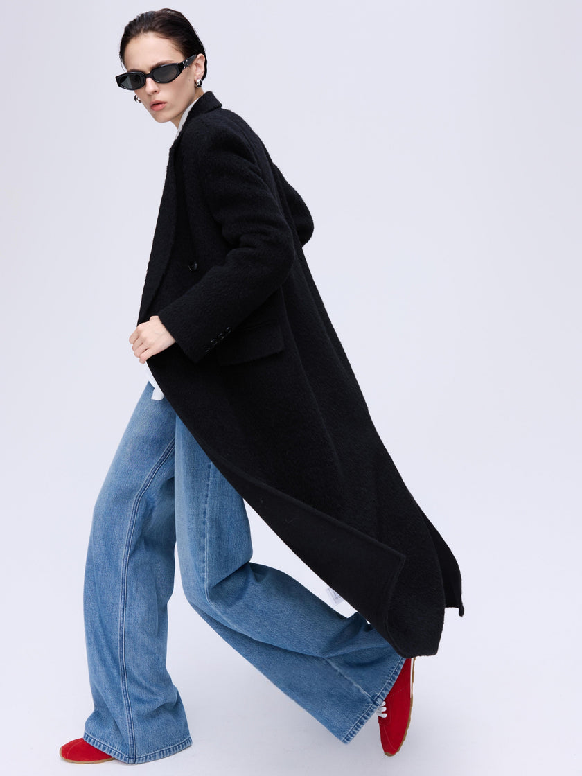 Structured Double-Breasted Coat