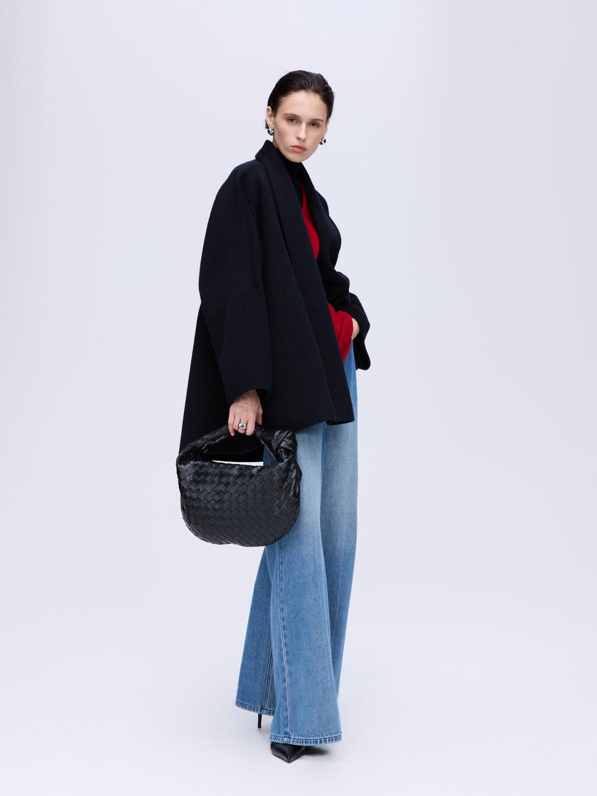 Veste en laine réversible