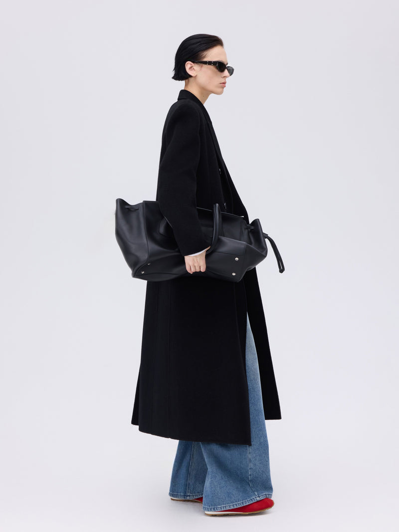 Double-Breasted Wool Mohair Coat