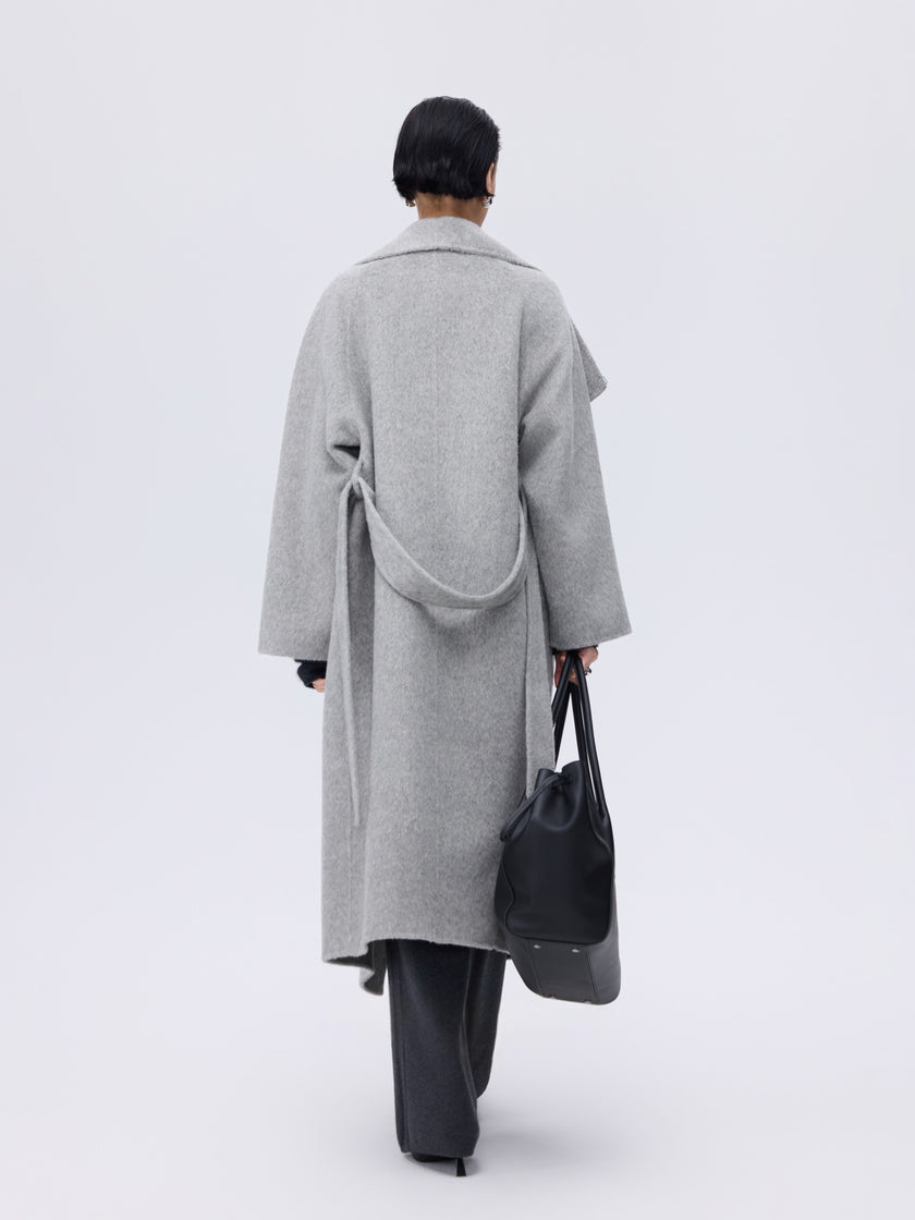 Soft-Structured Wool Coat