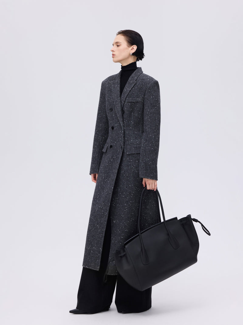 Double-Breasted Wool-Alpaca Coat