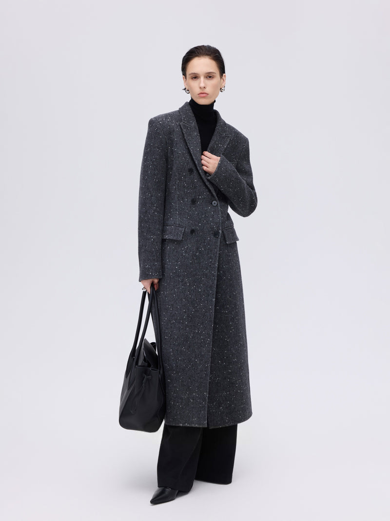 Double-Breasted Wool-Alpaca Coat