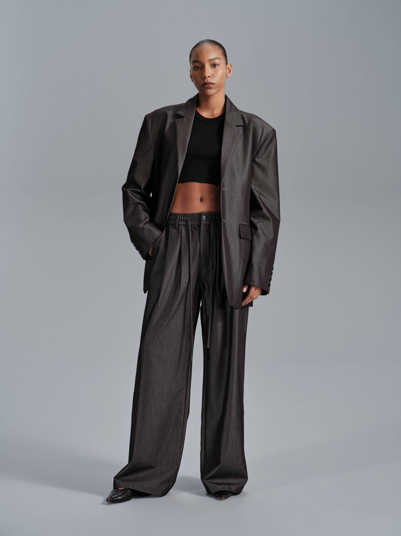 Blazer en ardoise Kavi