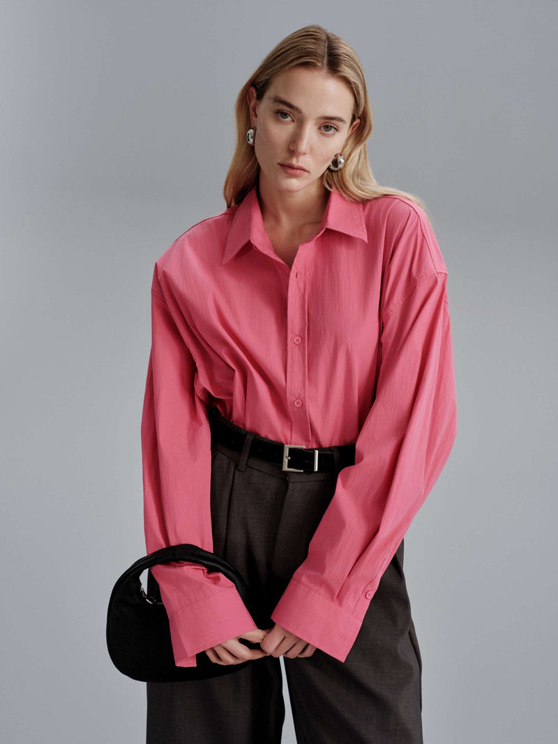 Lunne Flow Shirt - Magenta e Azzurro Chiaro