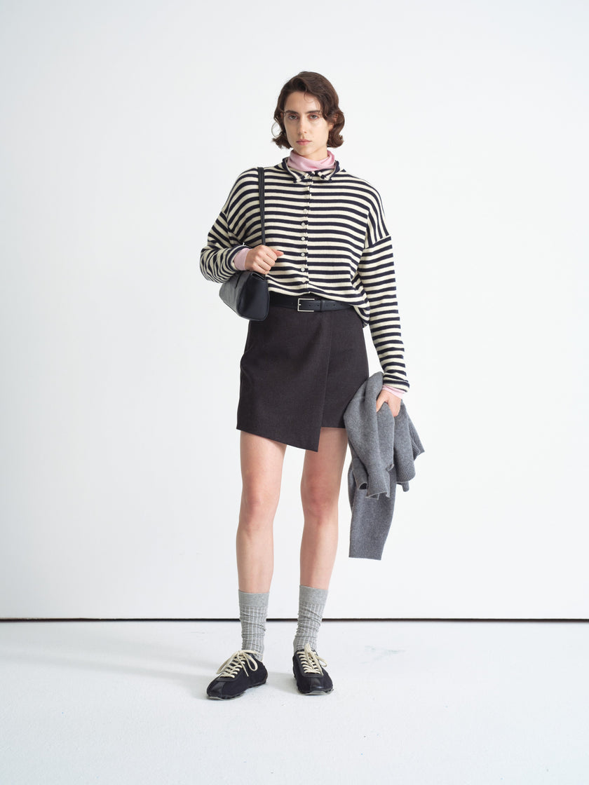 Striped Knit Cardigan