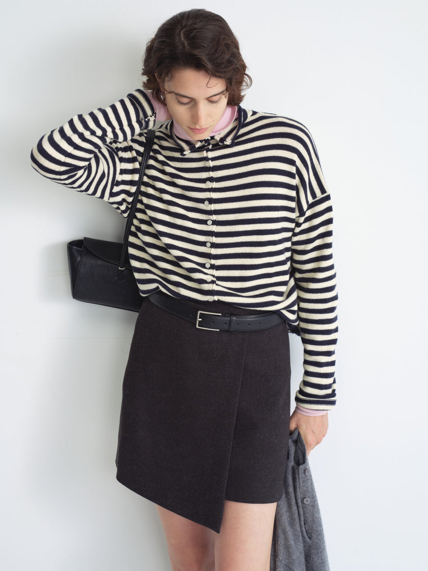 Asym Wrap Mini Skirt