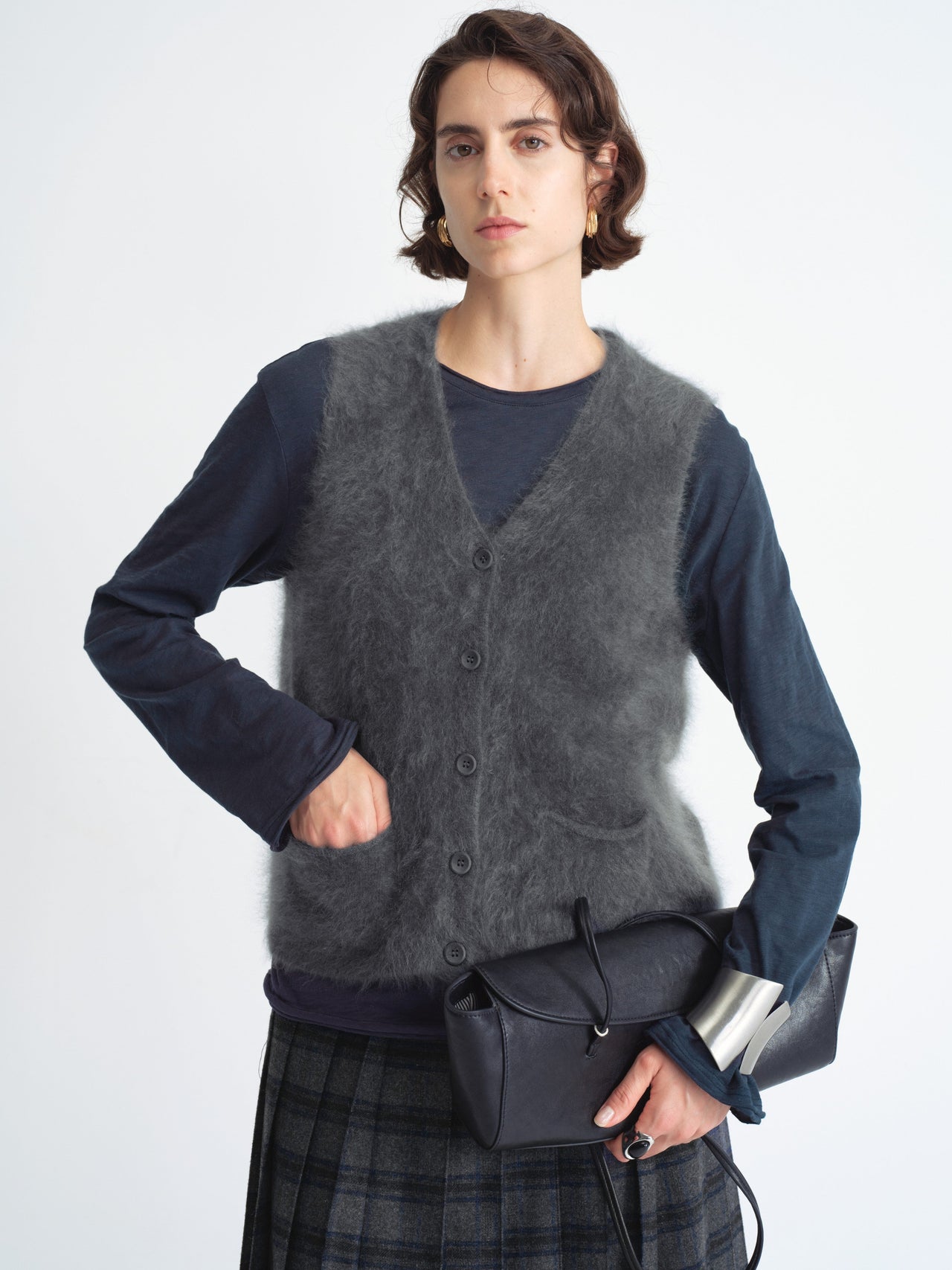 Brushed Knit Vest