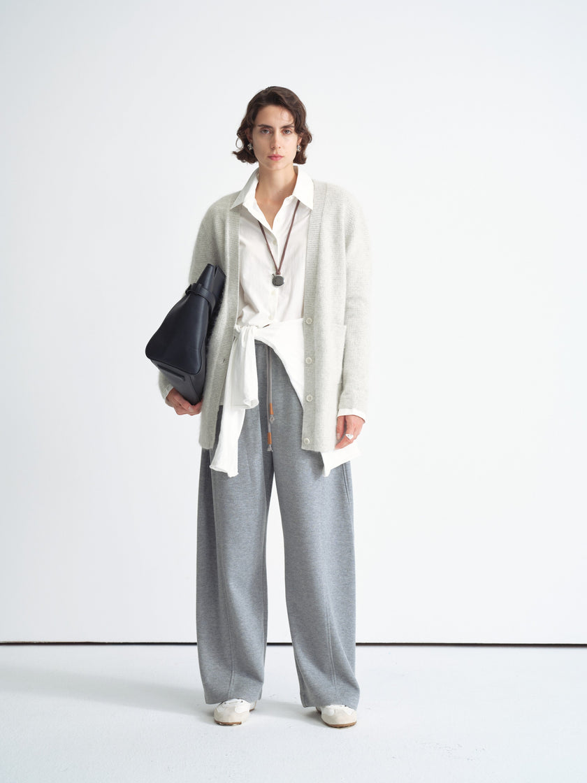 Cardigan décontracté en mélange de laine