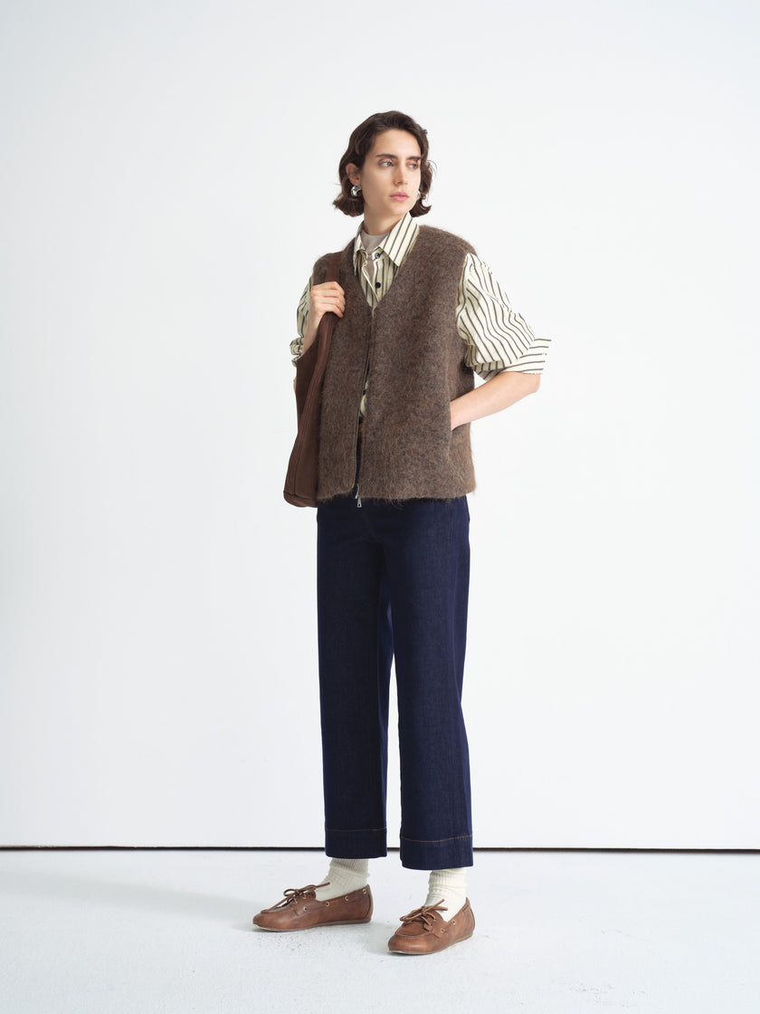 Straight Raw Denim Pants