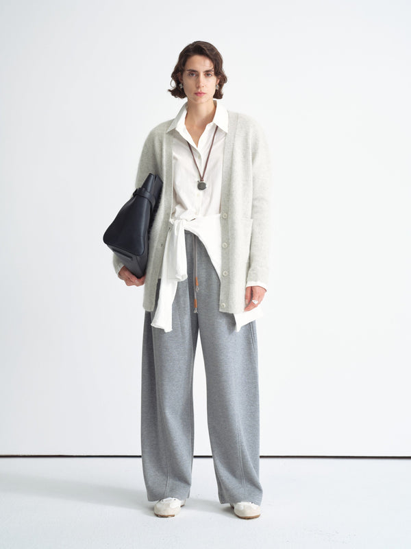 Wool Blend Relaxed Cardigan