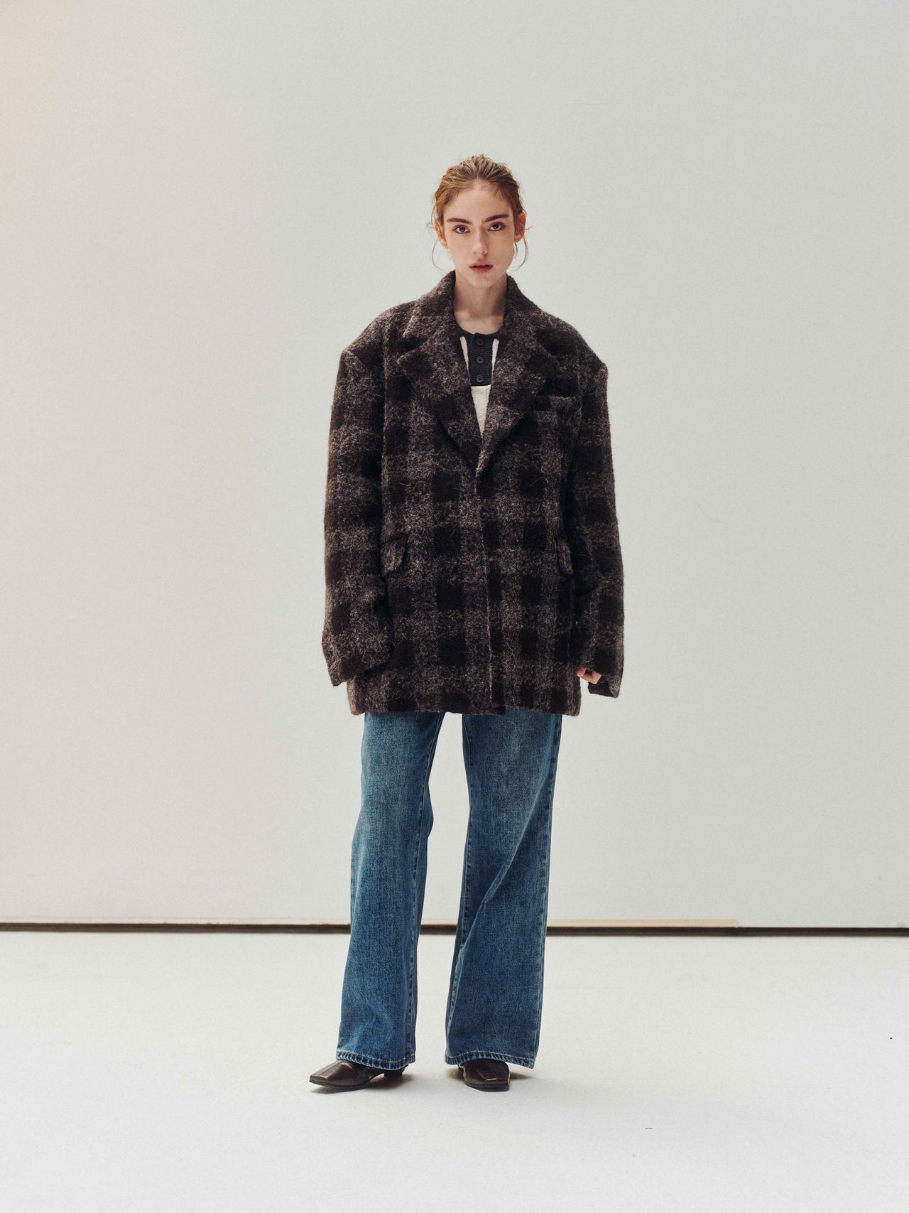 Ascent Wool Plaid Coat
