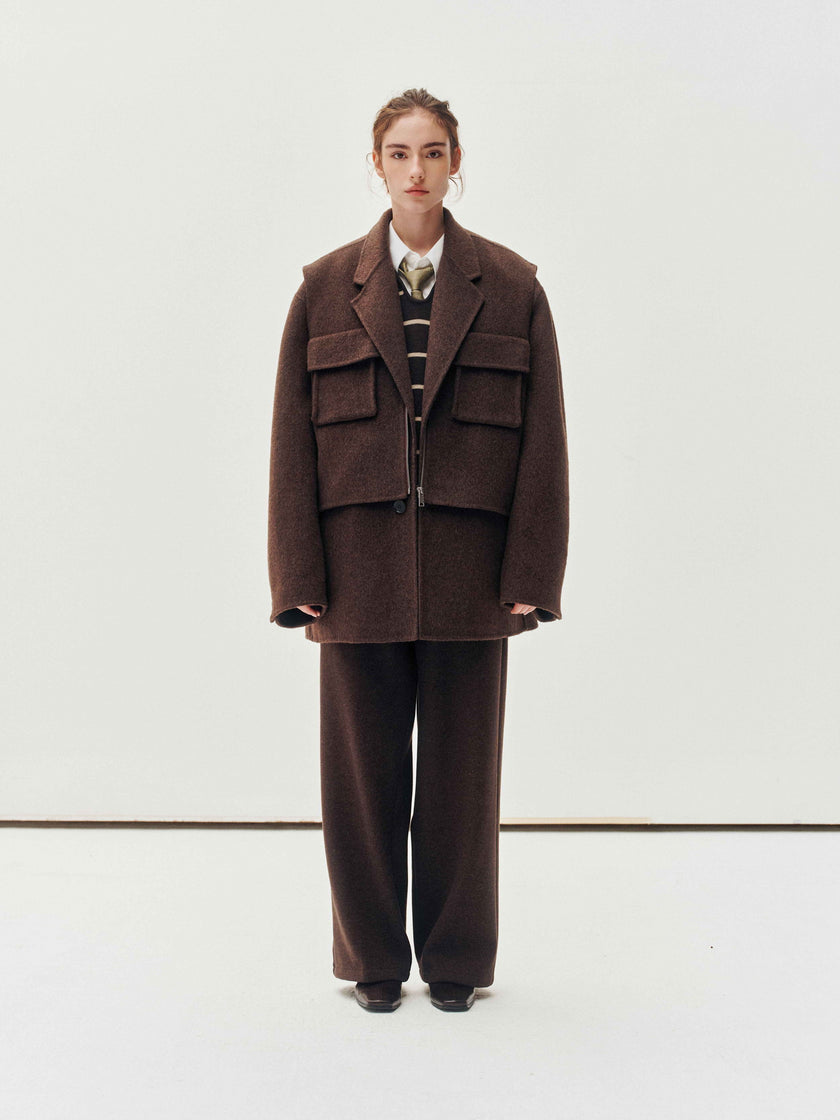 Rustic Wool Elegance Vest