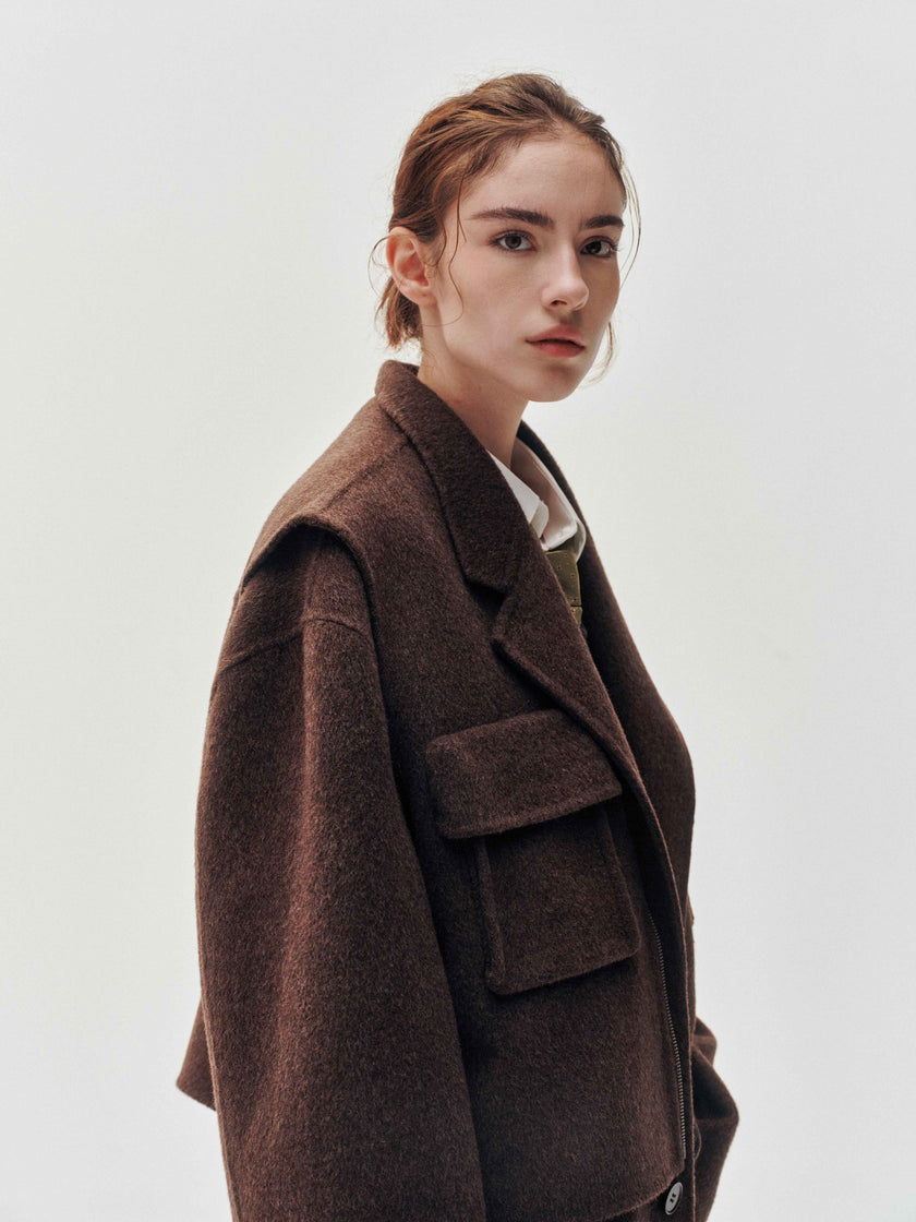 Rustic Wool Elegance Vest