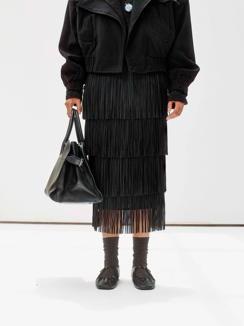 Cascade Fringe Skirt