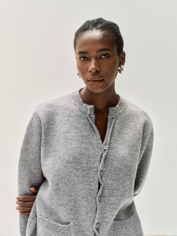 Cardigan en maille nuageuse