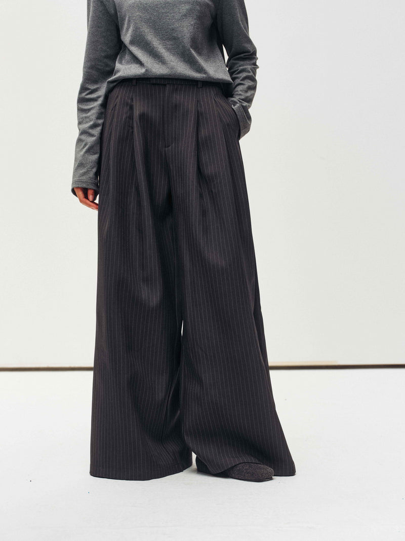 Echelon Pantalon de Costume à Rayures