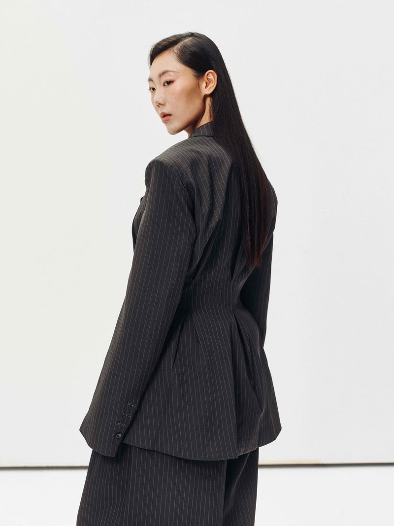 Blazer a righe sottili Echelon