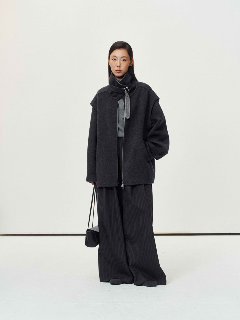 Dual-Tone Veste en Laine