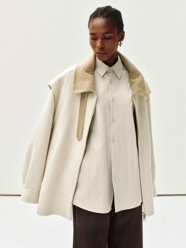 Dual-Tone Veste en Laine