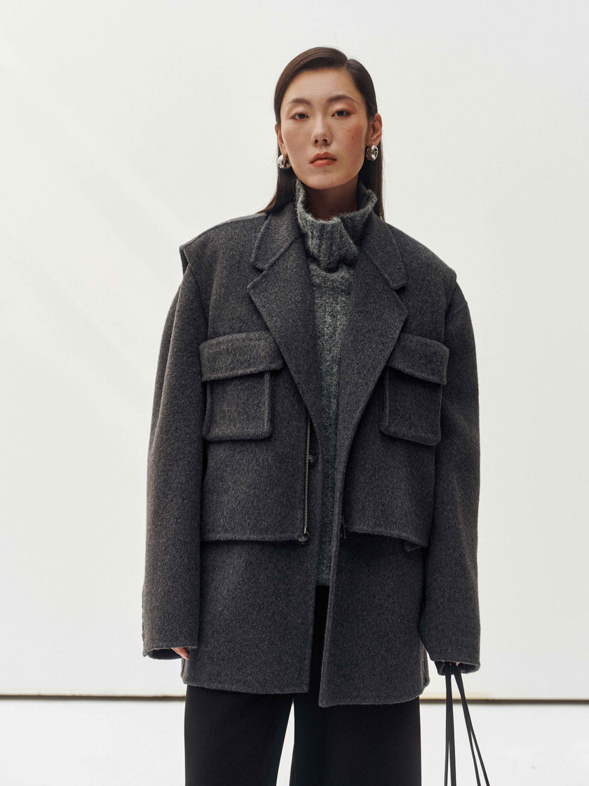 Rustic Wool Elegance Vest