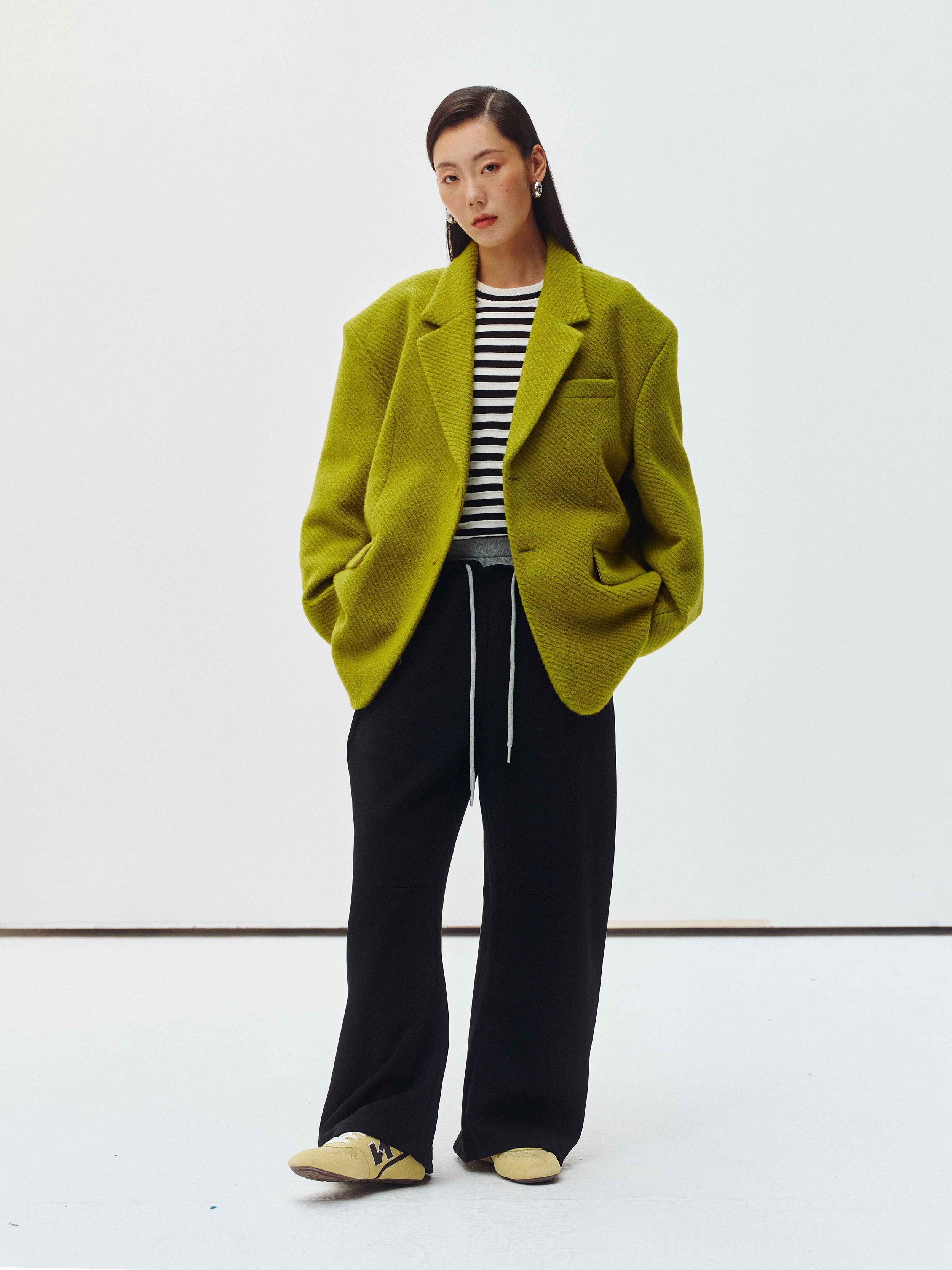 Varo Wool Textured Blazer – hemi blurr