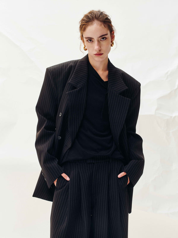 Echelon Veste à rayures fines