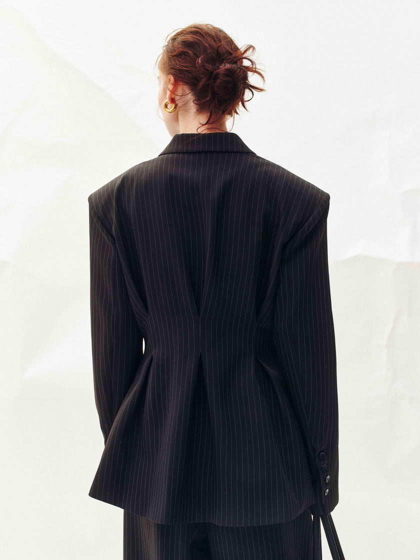 Echelon Veste à rayures fines