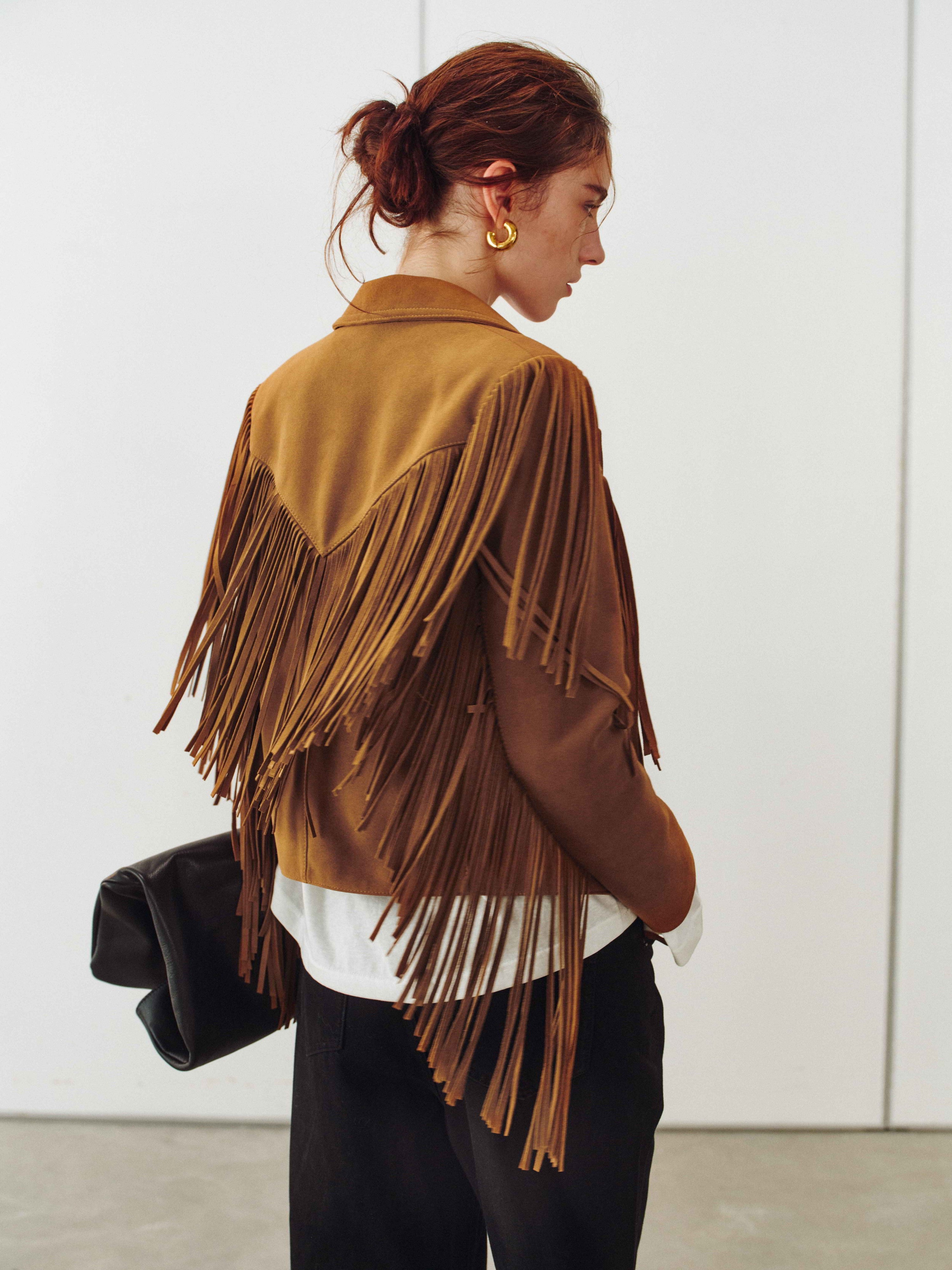 Fringe Suede Jacket – hemi blurr