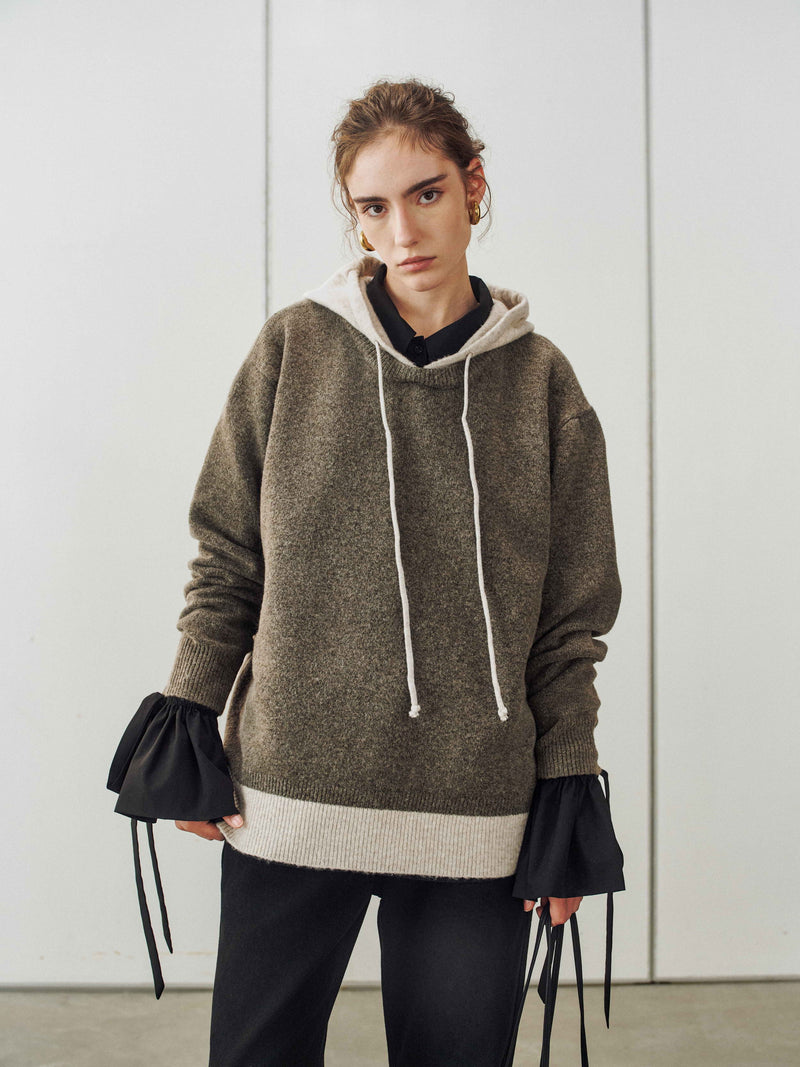 Felpa con cappuccio Drift in maglia