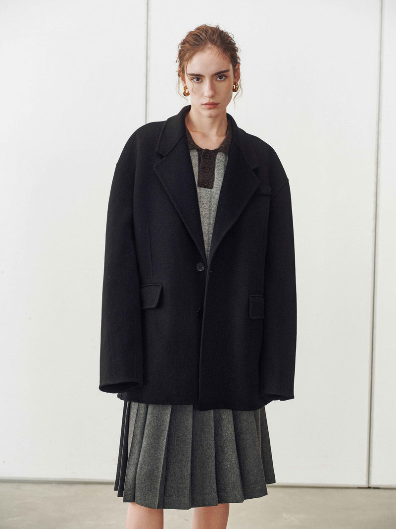 Blazer rustico in lana