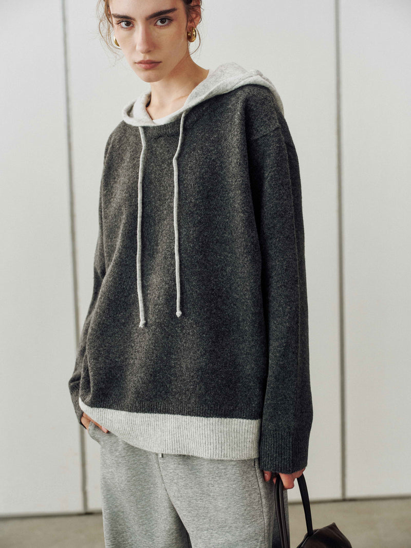 Felpa con cappuccio Drift in maglia