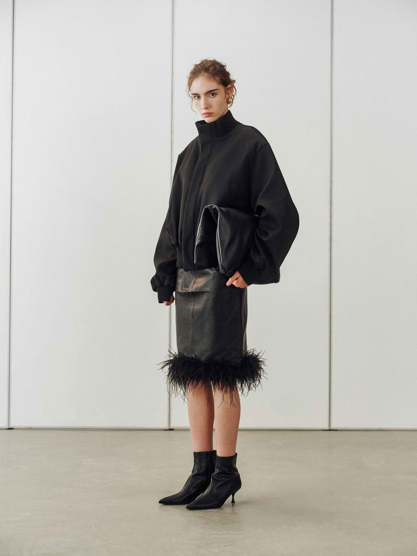 Veste Bomber en Grain