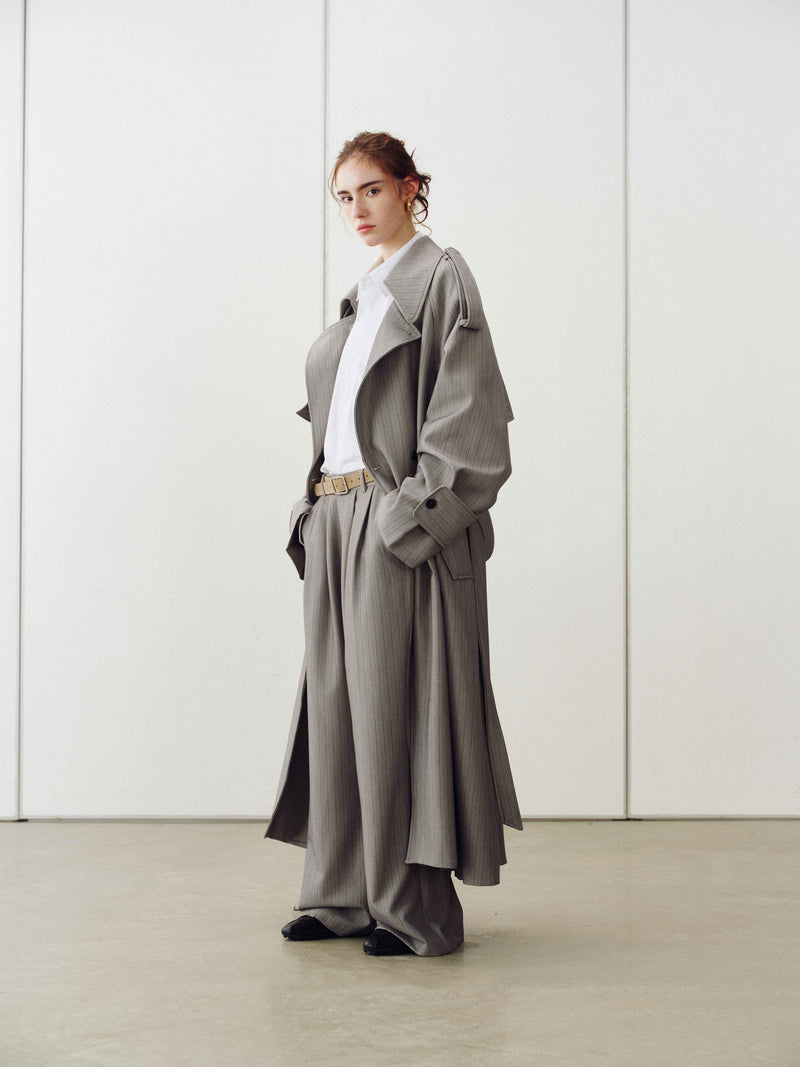 Trench-coat à rayures fines Drift